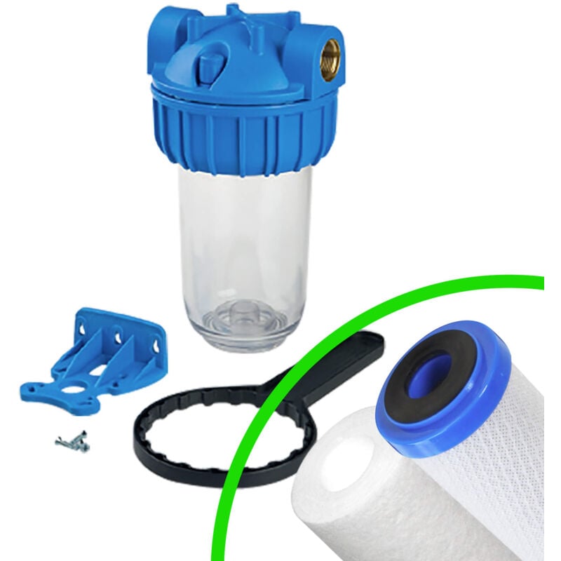 Carter porte filtre 3P 7'' Junior entrée/sortie 3/4'' femelle