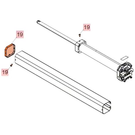 Carter-Zubehör für Stellmotor 402 422 Ersatzteil FAAC 63003304