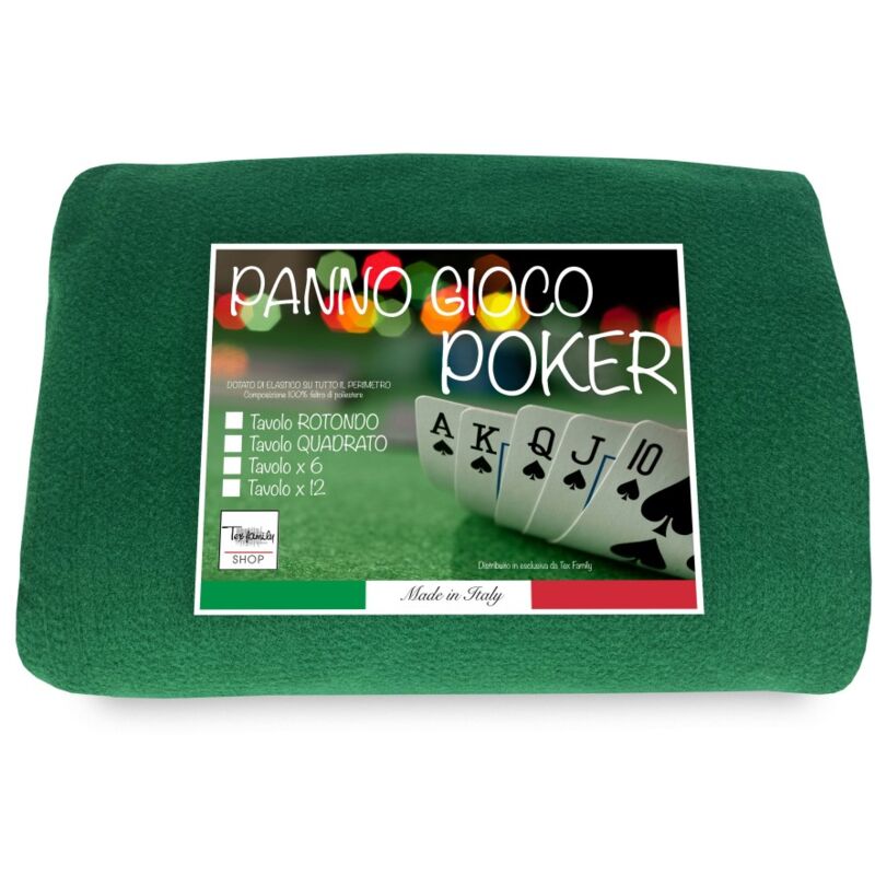 CARTES DE JEU DE COUVERTURE EN TISSU GREEN POKER protéger TABLE Cm. 130 RONDE CARTES DE JEU DE COUVERTURE EN TISSU GREEN POKER protéger TABLE Cm. 130 RONDE