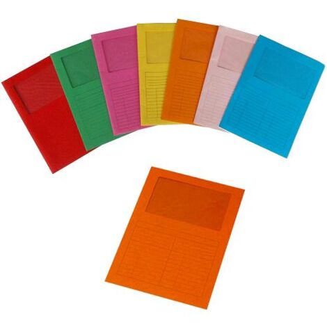 Cartiera Di Varese Fraschini Cartelline Con Finestra CFI1204 Cartoncino 200gr Verde Conf. 20 Pz Formato A4
