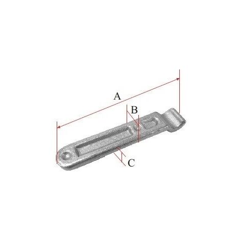 CARTOLA UÑA FIJA PEQUEÑA 107187 ZINC U-4