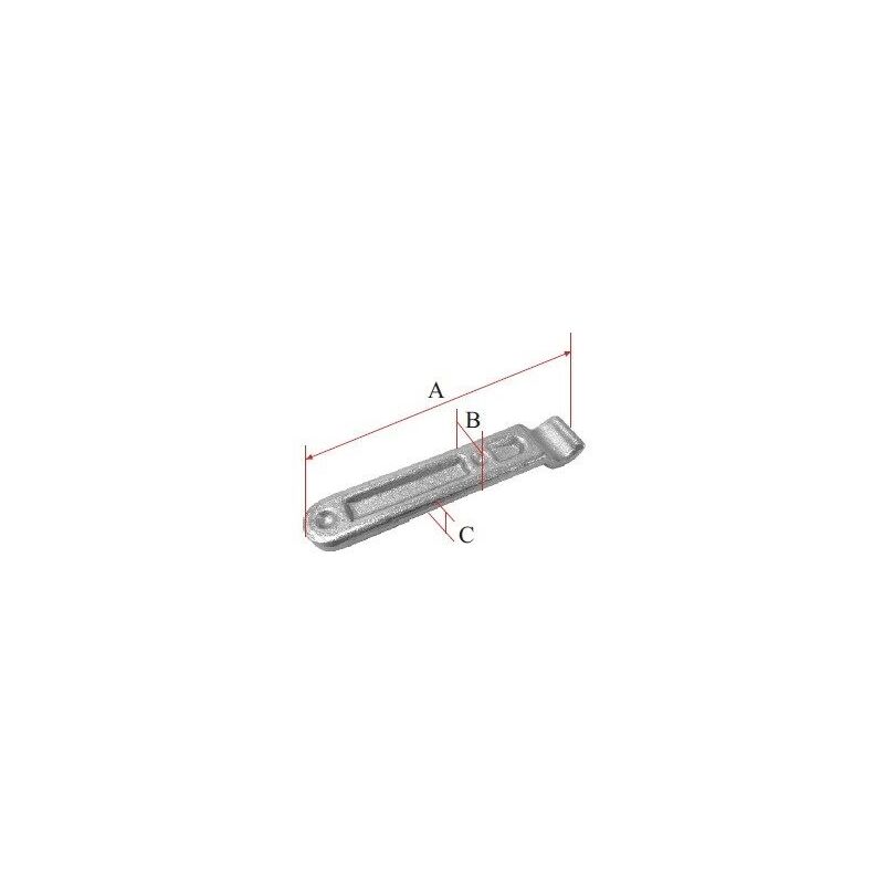 

Cartola Uña U-4 Fija Pequeña 107*18*7 Zinc