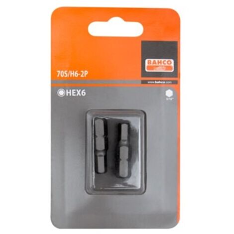 CARTON 2 PUNTAS HEX 4X30 MM 5/16 - BAHCO