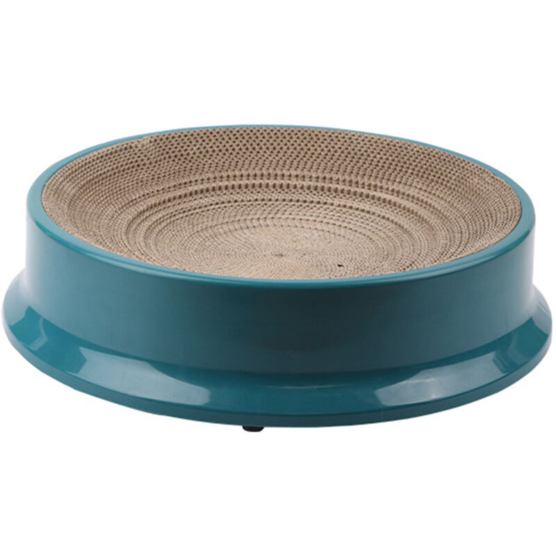 Carton A Gratter Pour Chat, Tampon A Gratter Ovale En Carton Ondule, Lit De Salon A Gratter Pour Chat, Panneau De Recyclage Durable, Vert