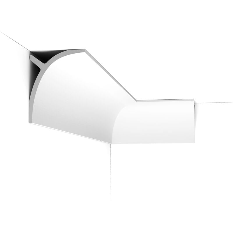 C991 Corniche pour éclairage indirect et cache tringle à rideau Orac Decor - 11x14x200cm (h x p x l) - moulure décorative polyuréthane a l unité