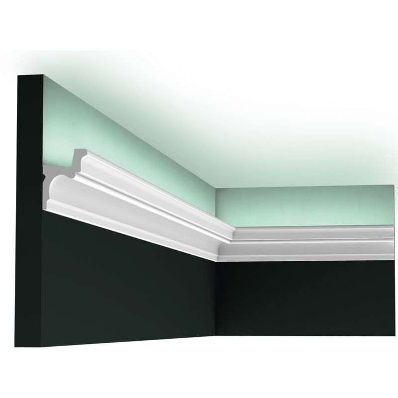 C323 autoire corniche pour éclairage indirect Orac Decor - 5,5x4,2x200cm (h x p x l) - moulure décorative polyuréthane a l unité