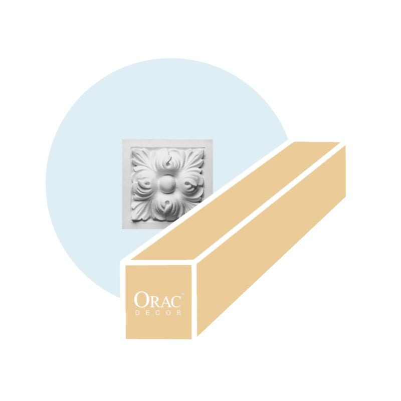 Carton complet de 8 pièces D210 - 9,6x9,6x3,5cm Orac decor