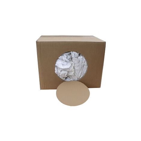 Carton de 10 Kg de chiffons blanc CRISTAL HYGIENE - ETC0041