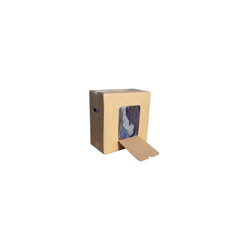 Cristal Distribution - Carton de 10 Kg de chiffons coton couleur cristal hygiene - ETC1034