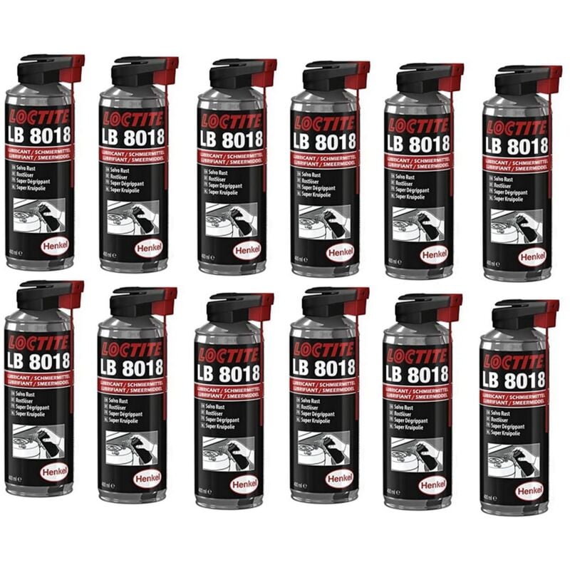 Loctite - Carton 12 degrippants super puissants professionnel lubrifiant lb 8018