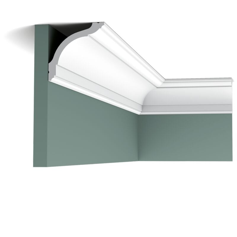 CX127 Corniche plafond Orac Decor - 9,5x9,5x200cm (h x p x L) - moulure décorative polymère A l'unité