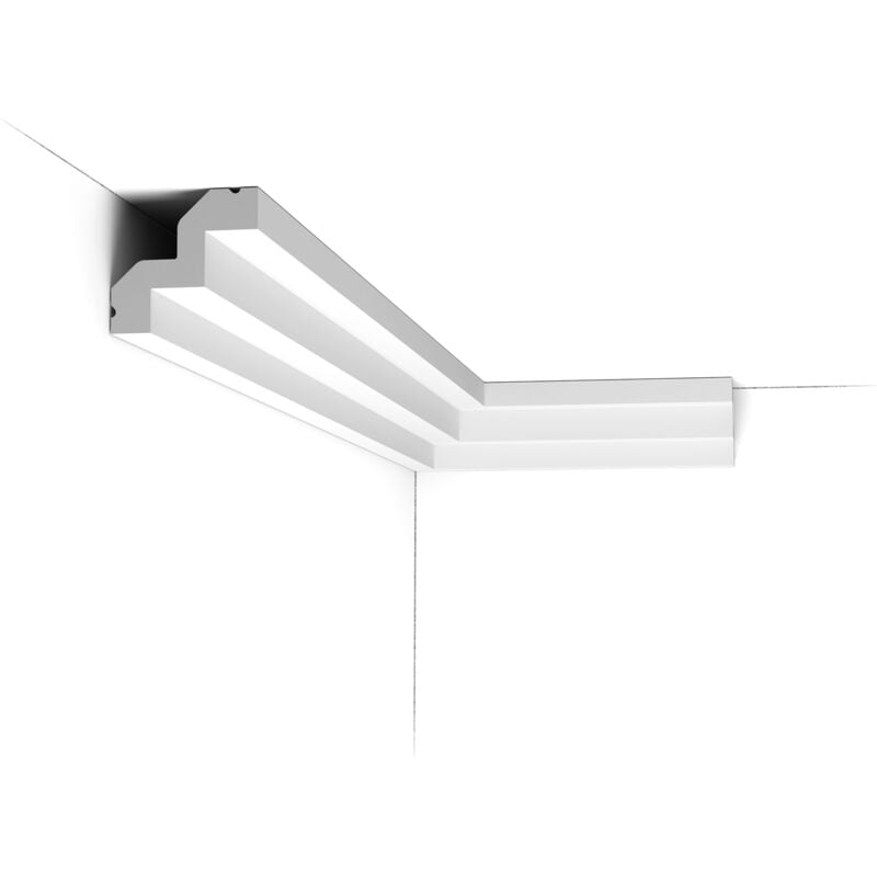 C602 Corniche plafond Orac Decor - 5,5x5x200cm (h x p x l) - moulure décorative polyuréthane Pack 2 pièces