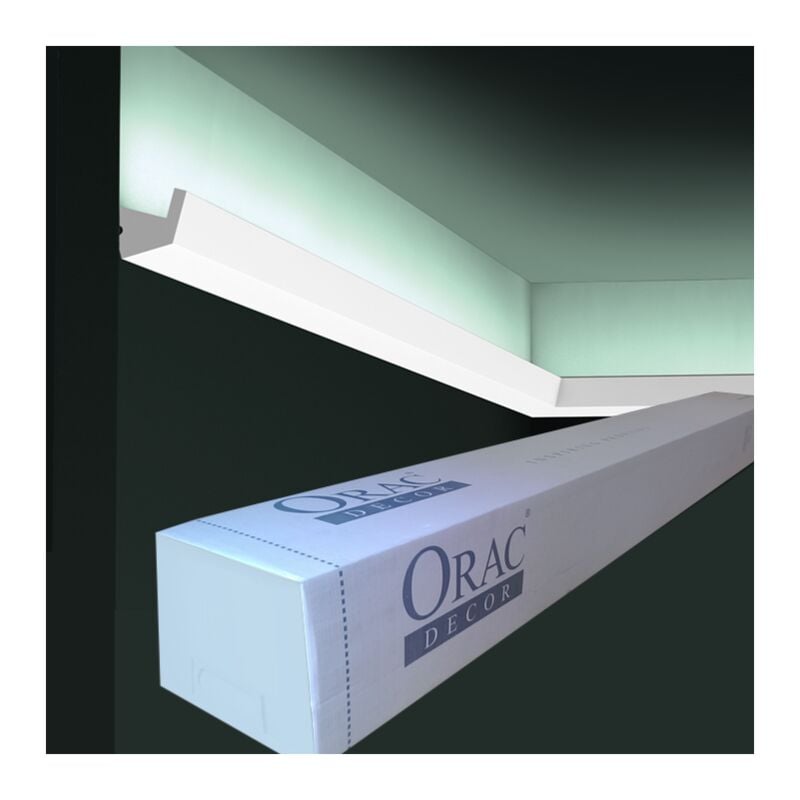 CX189 Corniche pour éclairage indirect Orac Decor - 2,7x2,7x200cm (h x p x l) - moulure décorative polymère Carton complet