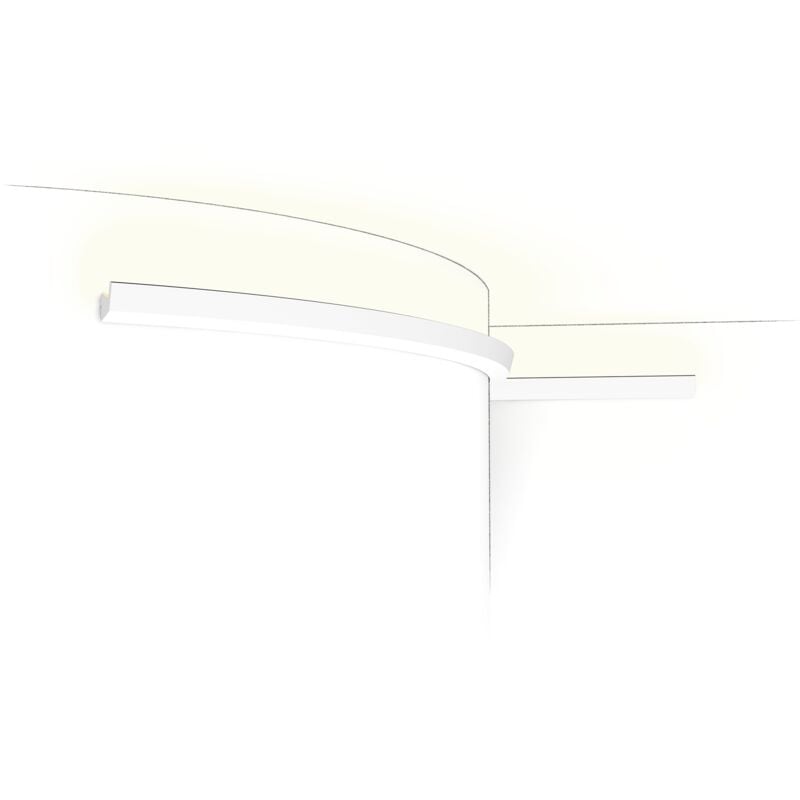 CX189F Flexible Corniche pour éclairage indirect Orac Decor - 2,7x2,7x200cm (h x