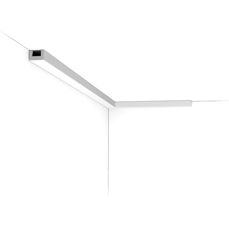 CX190 Corniche plafond pour éclairage indirect Orac Decor - 2x3x200cm (h x p x l) - moulure décorative polymère pack 2 pièces