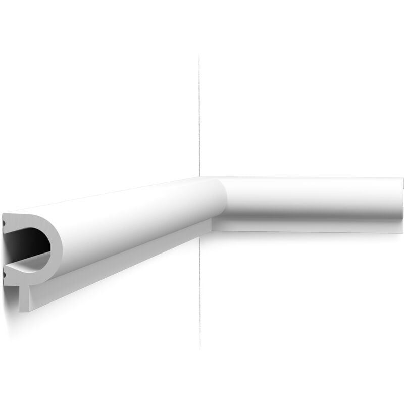 PX169 Profil Base pour Lambris Orac Decor - 3,5x5,5x200cm (h x p x l) - moulure décorative polymère a l unité
