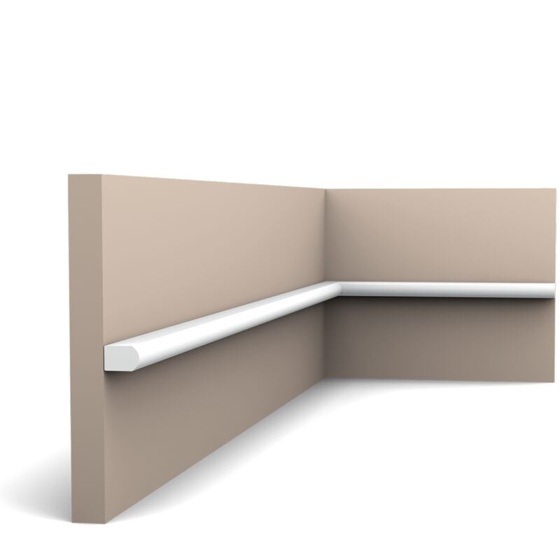 Carton de 16 mètres de PX209 moulure murale Orac Decor - 1,0x1,4x200cm (h x p x l) - profil décorative polymère - Conditionnement : Carton 8 pièces