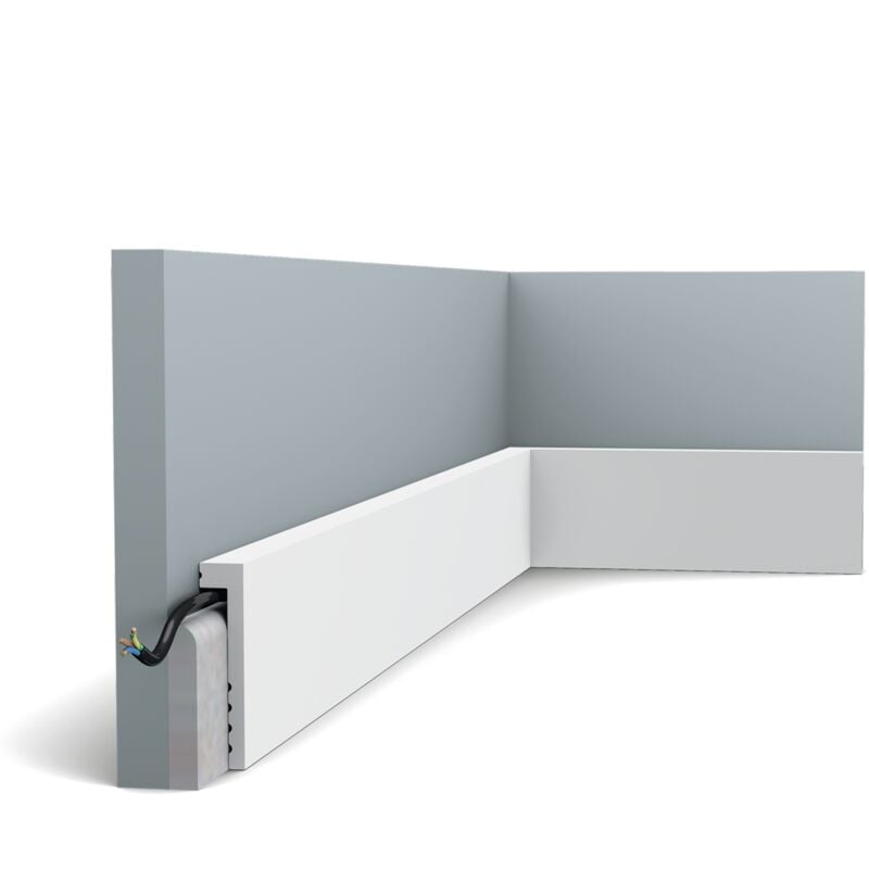 SX171 Plinthe de rénovation Orac Decor - 10x2,2x200cm (h x p x l) - surplinthe décorative polymère a l unité , a peindre