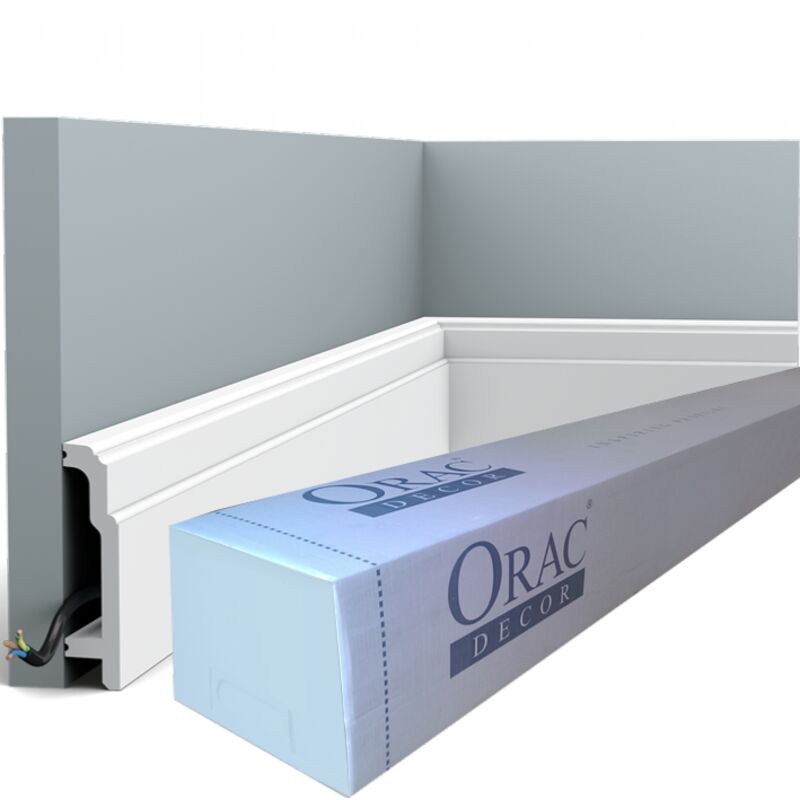 SX155 Plinthe Orac Decor - 11x2,5x200cm (h x p x l) - plinthe décorative polymère Carton 8 pièces