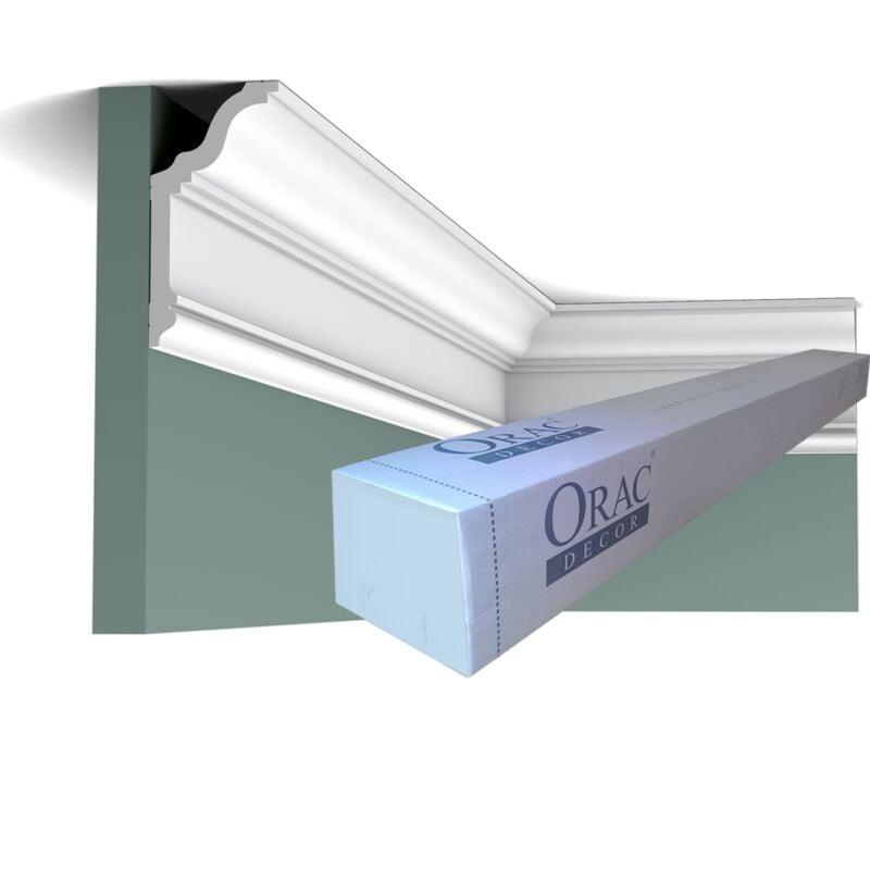 CX192 Corniche plafond Orac Decor Axxent - 12x6x200cm (h x p x l) - moulure décorative Carton 8 pièces