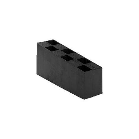 Carton de 50 Cales crantées multi-usage - 70 x 45 x 150 mm NOIRES - Ebène