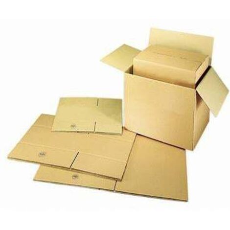 Carton pliable 50x37x31cm 12kg carton ondulé brun