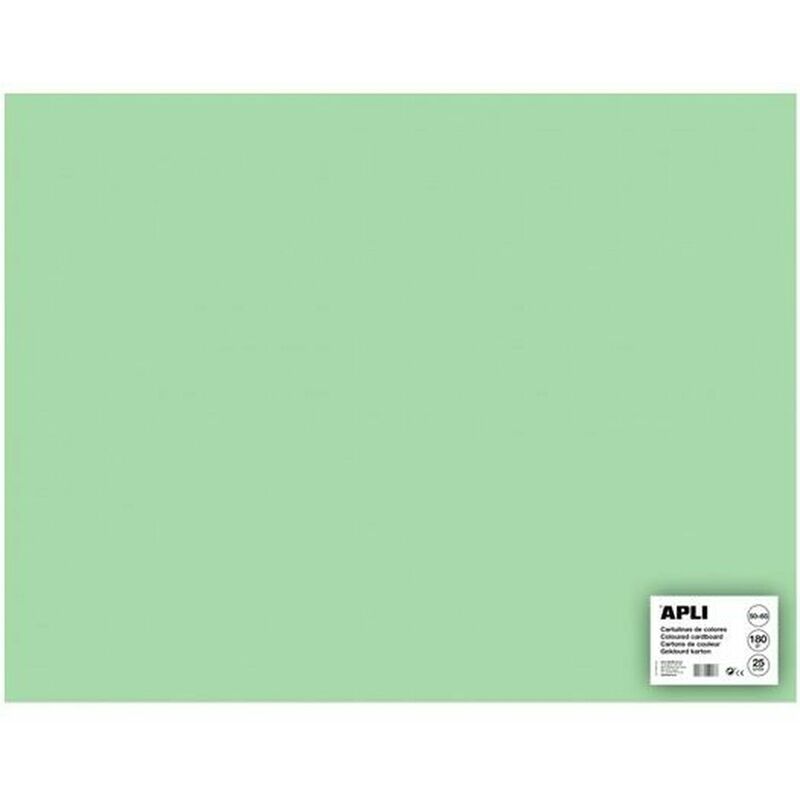 Image of Cartoncini Apli Verde Smeraldo 50 x 65 cm (25 Unità)