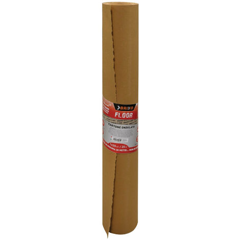 Cartone protettivo per pavimenti ondulato H100X25M Brixo