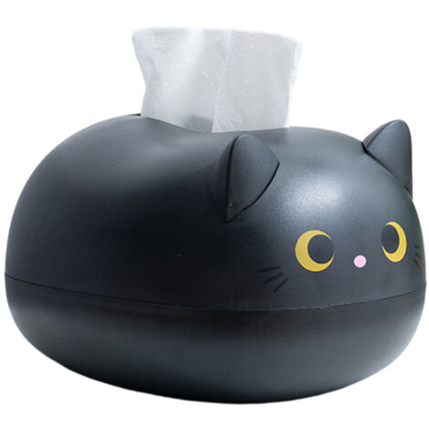Cartoon Cat Tissue Box Desktop Paper Napkin Storage Box Paper Container Home Decoration