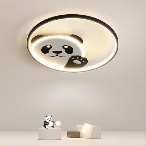 Cartoon LED ceiling light, recessed, 3 colors, 50 cm, children's room, cute panda, chandelier for bedroom