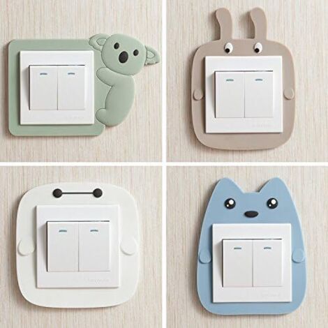 Cartoon Pattern Bathroom Wall Switch Sticker
