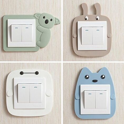 Cartoon Pattern Bathroom Wall Switch Stickers