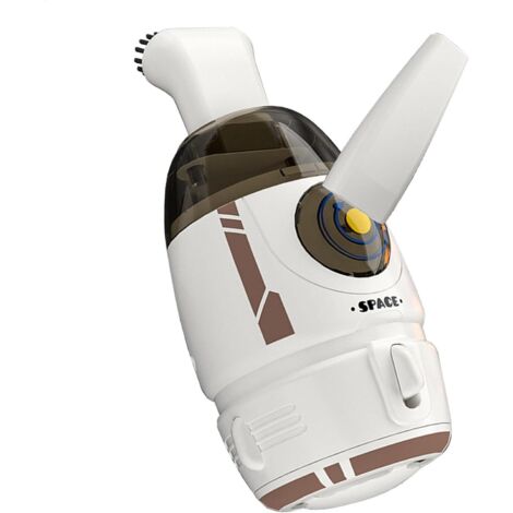 Cartoon Rocket Desktop Dust Cleaner - Vaignage à Main avec Une Forte Aspiration Outil de Nettoyage Compact pour Les Poils, la poussière et Les débris sur Les Bureaux et Les Tables