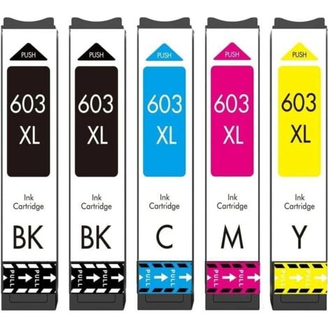 EURITECSA Cartouche 603XL Compatible avec Cartouches Encre Epson 603 603 XL, pour Expression Home XP-2100 XP-2105 XP-3100 XP-3105 XP-3150 XP-4100 XP-4105, Workforce WF-2810 WF-2830 WF-2835 WF-2850