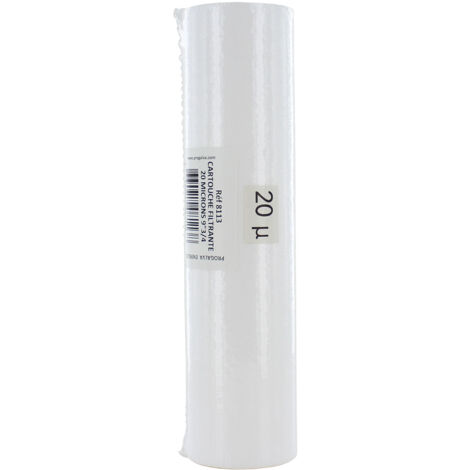 Cartouche 9" filtrante 20 microns polyester extrudé - Progalva