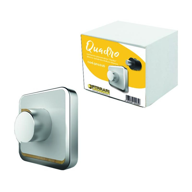 Cartouche avec plaque de remplacement pour réservoirs de chasse d'eau carrés noirs - Idrhaus