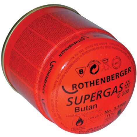 Cartouche butane propane Supergas C200 TSS 190g Multifire - ROTHENBERGER - 035901-A
