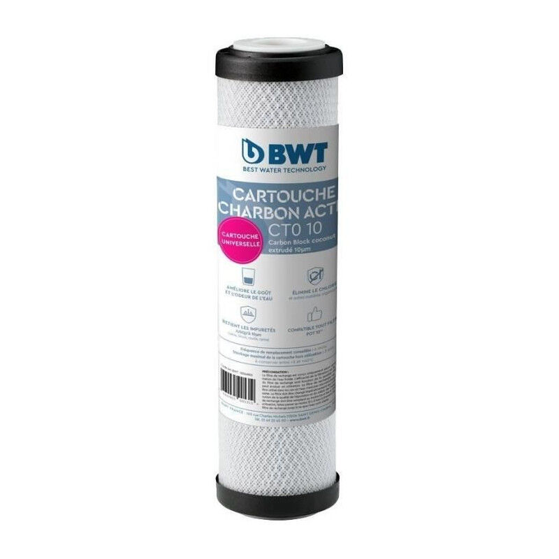 BWT - Cartouche carbofilter 93/4-10µm - Supprime particules fines de l'eau