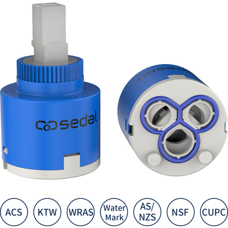 Cartouche céramique Sedal Cartouche de robinet en Céramique pour Mitigeur Valve Remplacement 35MM