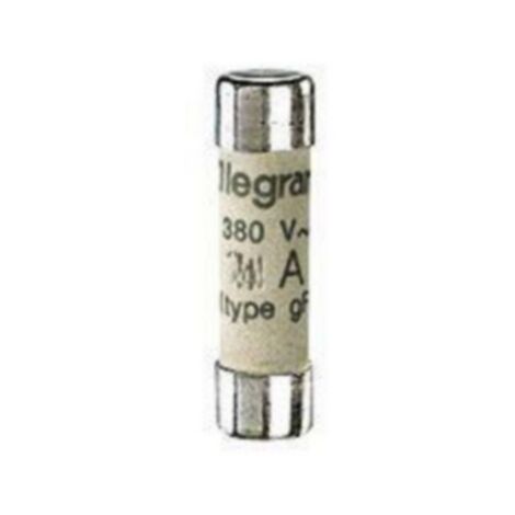 Cartouche cylindrique domestique 8,5x31,5mm sans voyant 0,5A LEGRAND 012394