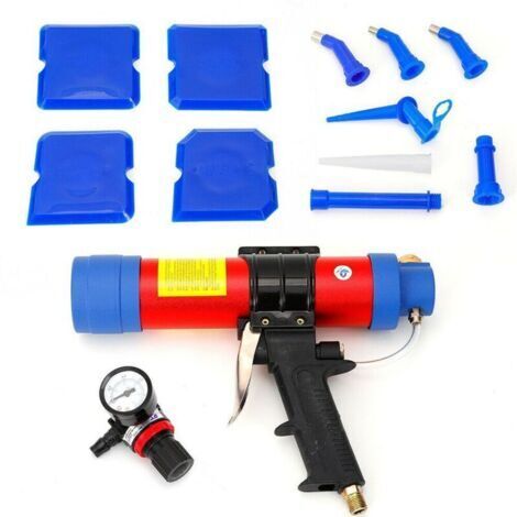 Cartouche d'air chaud comprimé 310 ml, distributeur pneumatique, pistolet à silicone, pistolet à calfeutrer, ensemble de pistolets à calfeutrer pour cadres en verre
