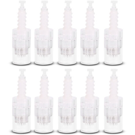 Cartouche de 12 Aiguilles de Rechange pour Dermapen Électrique Auto (Lot de 10)