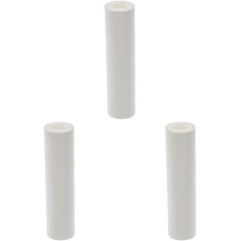 Cartouche de filtration extrudée 20µ, pour filtrer les impuretés de l'eau de la maison - Pour bol de taille standard 10" - Durée de la cartouche : 6 mois (Lot de 3)