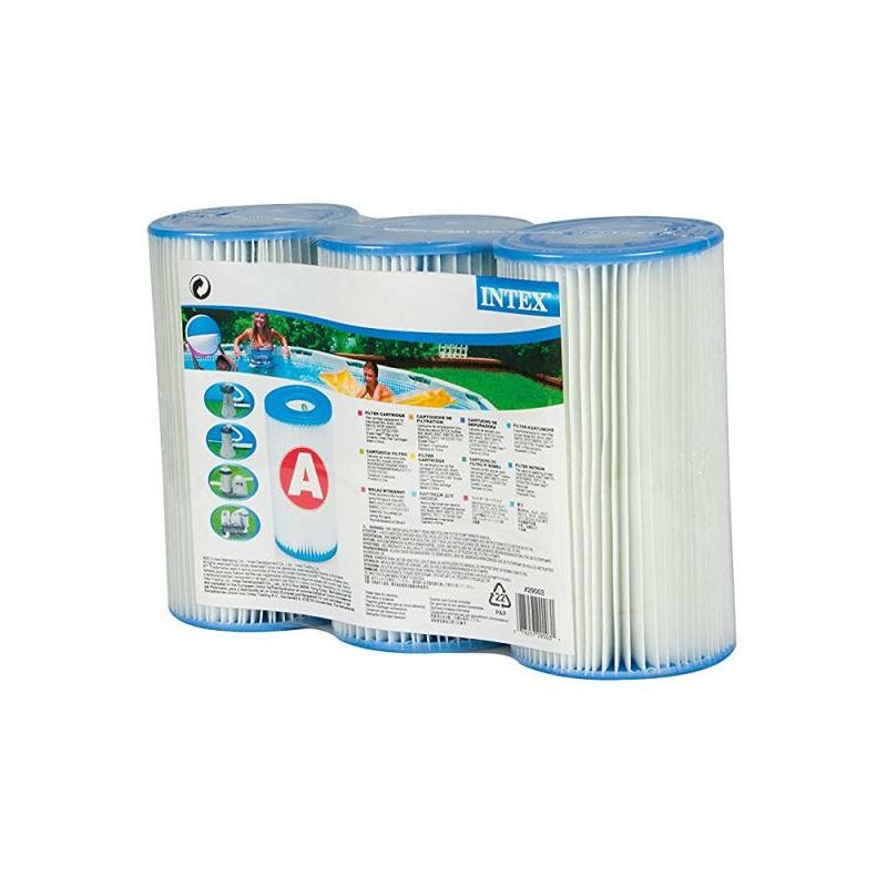 Intex - Cartouche de filtration Type a Lot de 3