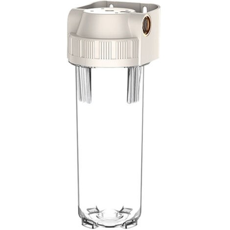 Cartouche de Filtre à Eau en Laiton Transparent, Anti-Dérapant pour Filtration Grossière, Adaptée aux Logements de Filtre 10 Pouces