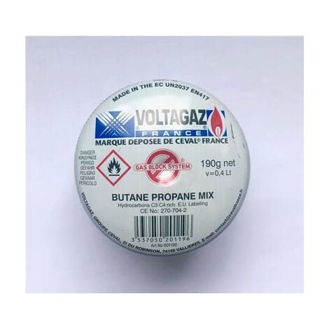 CEVAL Cartouche de gaz 190g voltagaz gas block system