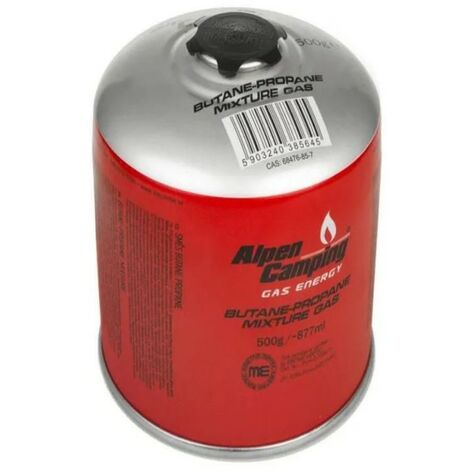 Cartouche de gaz 500gr Butane Propane MIX Gaz camping Appareils à gaz ALPENTECH