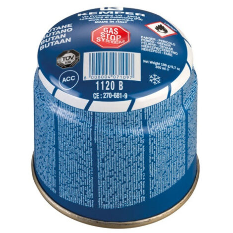 Cartouche De Gaz Butane Perçable 190 Gr, Avec Système De Sécurité STOP Gaz - AUTRE