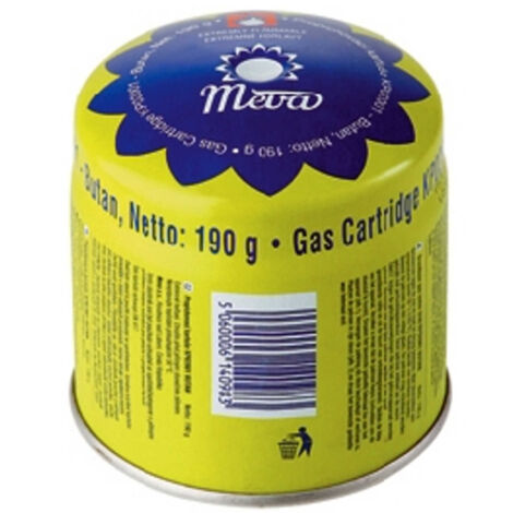 Cartouche de gaz pour brûleur de cuisinière à gaz - pré-perforée, 190 g