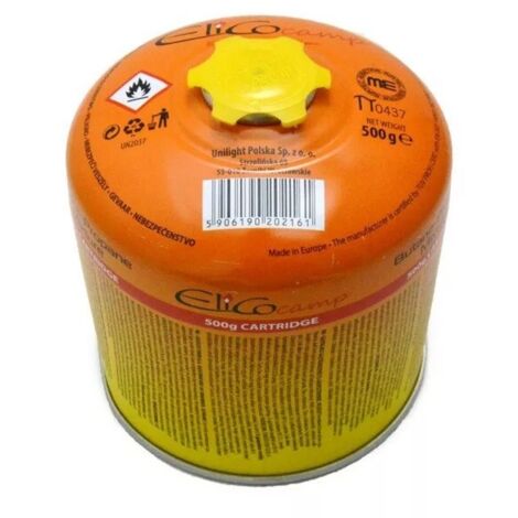 Cartouche de gaz propane-butane 500 g 7/16 pi ELICO n° 2711 13 - S/GAS 500 g